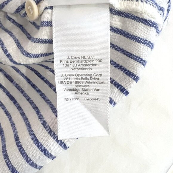 Madewell Striped Dolman Cropped Collared Button Up Shirt - Picture 8 of 13